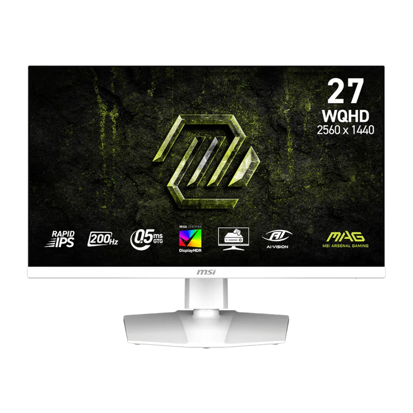MSI MAG 274QRFW E20 27" WQHD 200Hz IPS Gaming Monitor - White